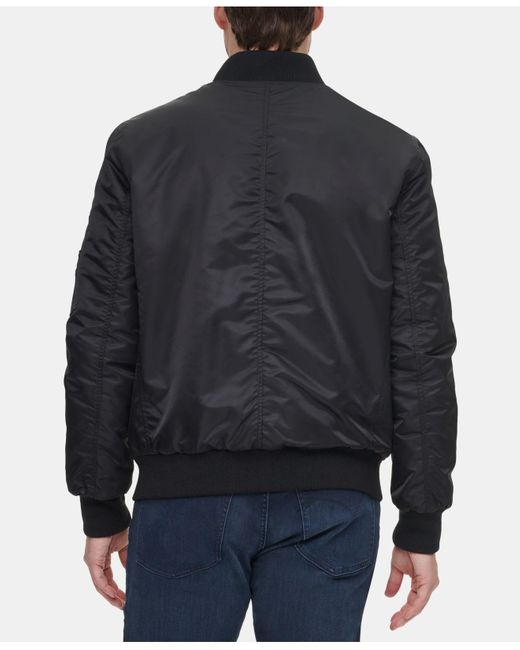 Calvin Klein Bomber Flight Jacket in Black for Men