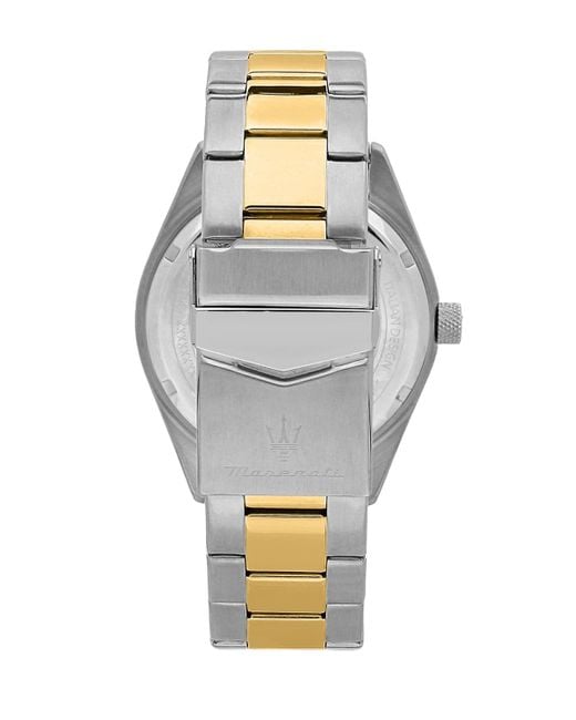 Maserati Metallic Date Stainless-steel Watch for men