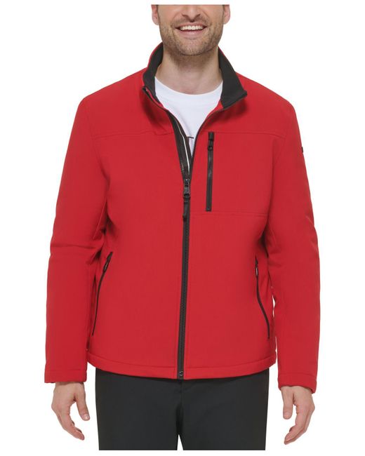 Calvin Klein Fleece Men?s Infinite Stretch Soft Shell Jacket With