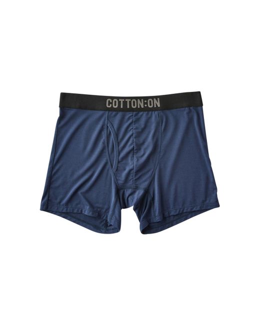Cotton On Blue 3-pack Regular Fit Trunk Underwear for men