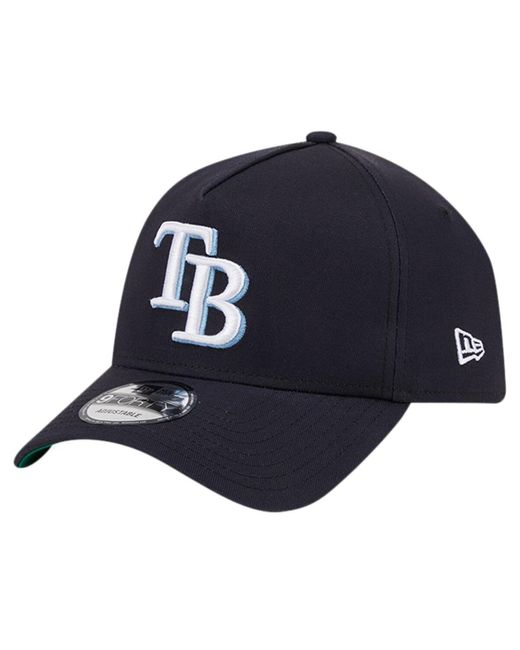 KTZ Blue Tampa Bay Rays Team Color A-frame 9forty Adjustable Hat for men