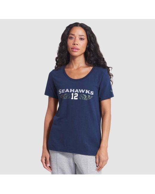 Nike Blue Seattle Seahawks 2025 Rivalries Collection Slub Dri-fit T-shirt