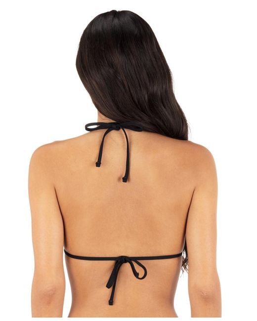 Hurley Black Solid Tri Bikini Top