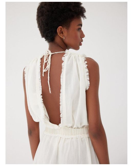 Labeca London White Daphne Mini Cotton Dress