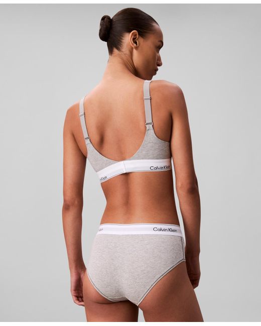 Calvin Klein Gray Full Coverage Lift Bralette