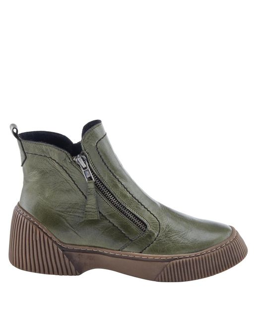 Spring Step Brown Kelko Leather Bootie