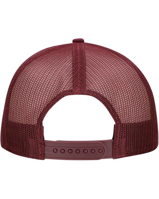 '47 Red Virginia Tech Hokies Pitstop Trucker Adjustable Hat for men