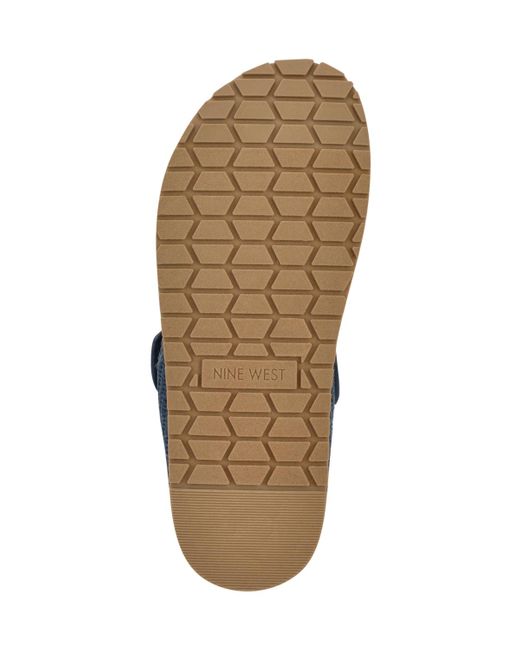 Nine West Blue Heavin Woven Platform Wedge Sandals