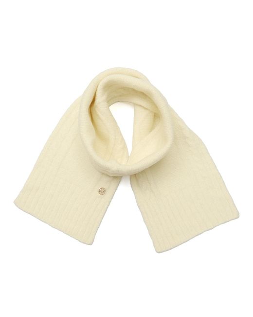 Michael Kors Natural Michael Boucle Cable Charm Scarf