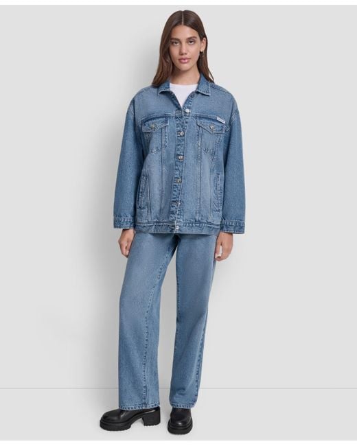DKNY Blue Denim Trucker Jacket