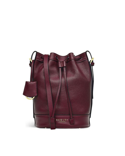 Radley Leather Peregrine Road Small Drawstring Crossbody Bag in Dark ...