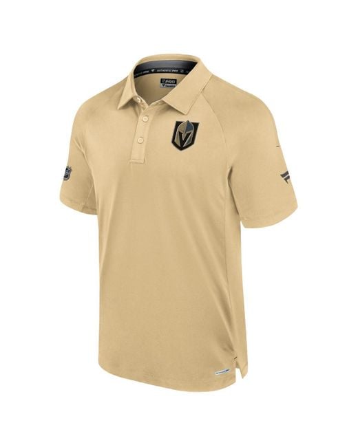 Fanatics Natural Vegas En Knights Authentic Pro Rink Raglan Polo Shirt for men