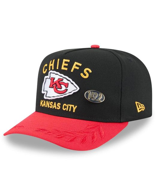 KTZ Multicolor Black/red Kansas City Chiefs 2025 Nfl Draft On Stage A-frame 59fifty Fitted Hat for men