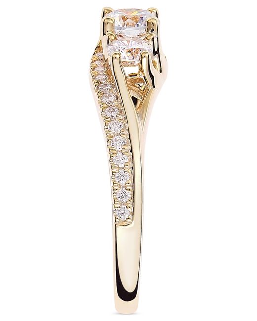 Macy's White Diamond Three Stone Engagement Ring (1 Ct. T.w.