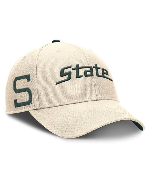 Nike White Michigan State Spartans Primetime Rise Adjustable Hat for men