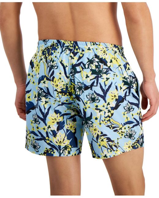 Boss Blue Boss By Piranha Graphic 5.3" Swim Trunks for men