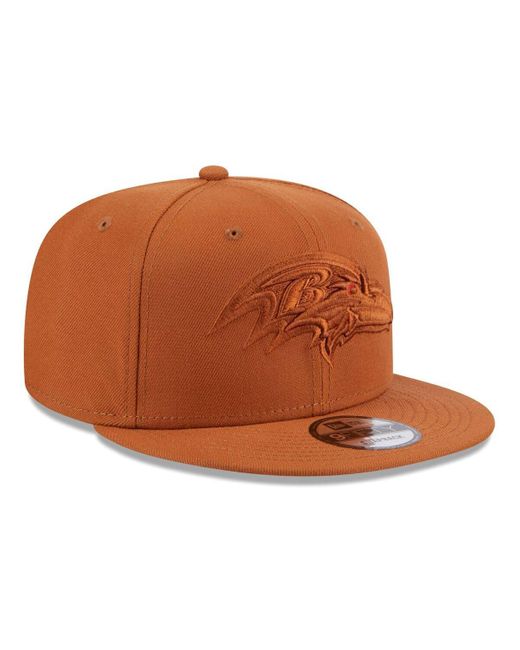KTZ Brown Baltimore Ravens Color Pack 9fifty Snapback Hat for men