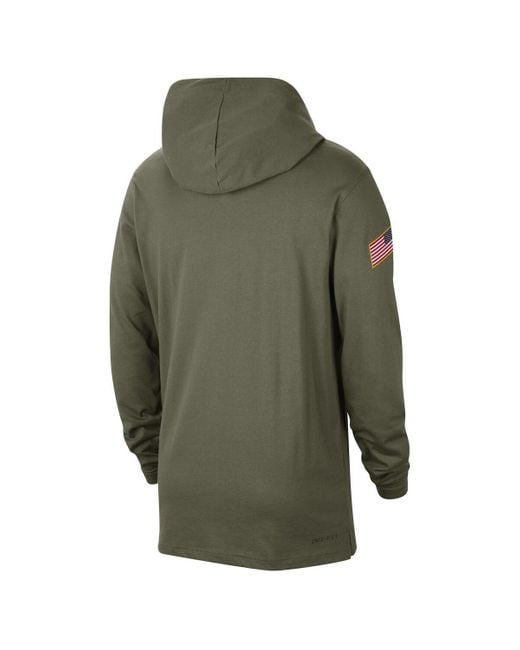 Nike Green Alabama Crimson Tide Military-inspired Pack Long Sleeve Hoodie T-shirt for men