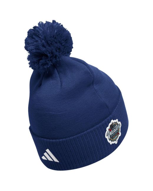 Adidas Blue Seattle Kraken 2024 Nhl Winter Classic Cuffed Knit Hat for men