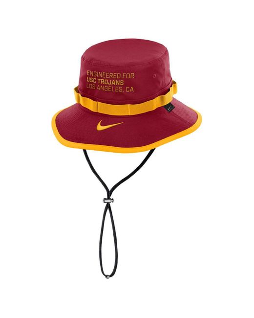 Nike Red Florida State Seminoles 2025 Sideline Apex Boonie Performance Bucket Hat for men