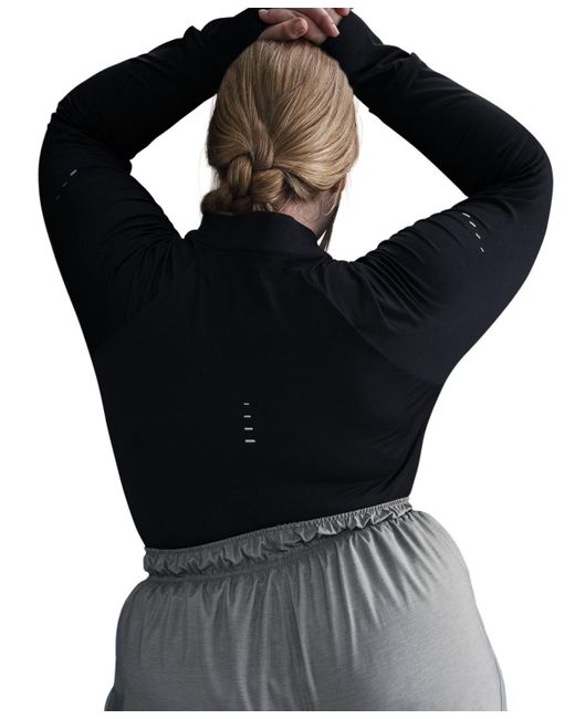 Nike Black Plus Size Tempo Dri-fit Mid-rise 3" Brief-lined Running Shorts