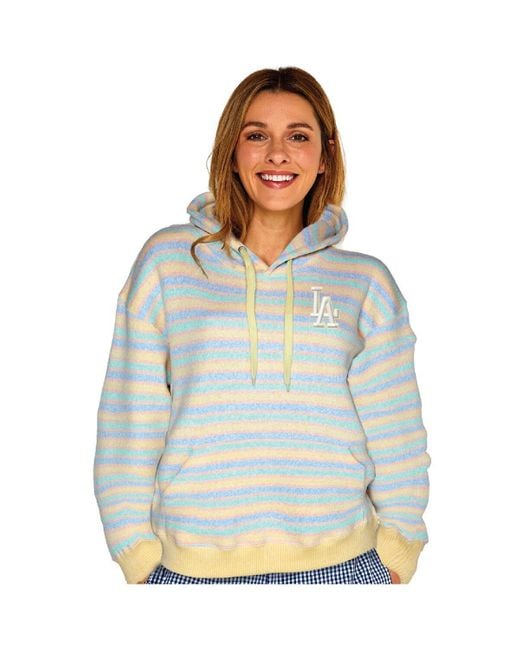 Soft As A Grape Blue Los Angeles Dodgers Nantucket Fleece Pullover Hoodie