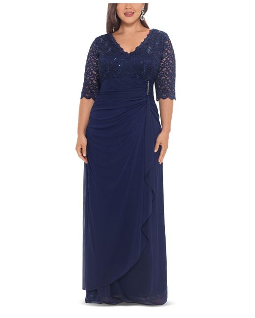 betsy and adam plus size gowns