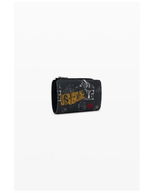 Desigual Black Medium Graffiti Wallet