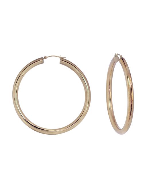 Macy's Metallic Round Polish Hoop Earrings