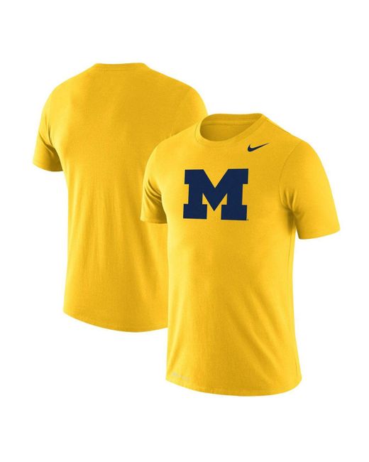 Nike Synthetic Maize Michigan Wolverines School Logo Legend Performance ...