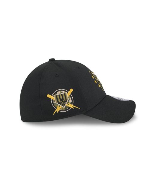 KTZ Black Detroit Tigers 2024 Armed Forces Day 39thirty Flex Hat for men
