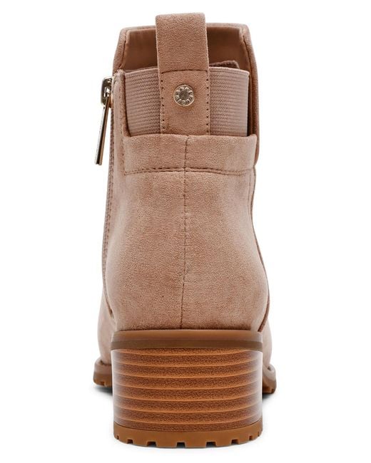 Anne Klein Brown Shellby Ankle Booties