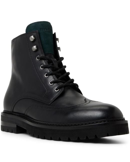 Ted Baker Black Burn Lace Up Boots for men
