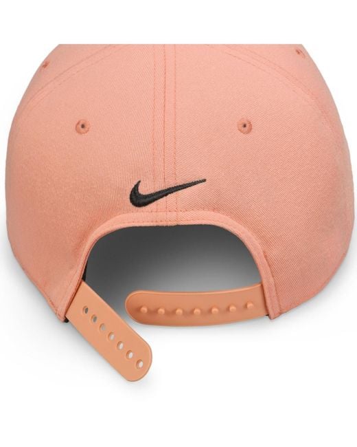 Nike White And Retro Pro Performance Snapback Hat