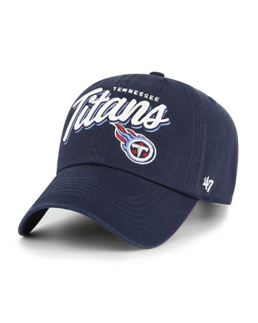 '47 Blue Tennessee Titans Ariana Clean Up Adjustable Hat