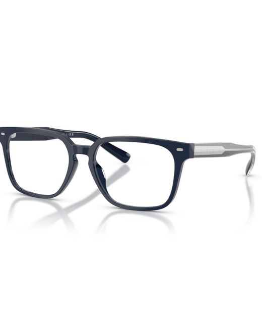 Brooks Brothers Blue Rectangle Eyeglasses for men