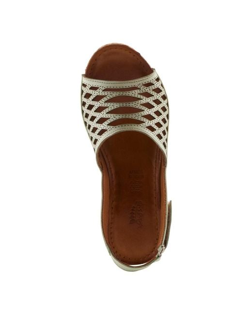Spring Step Brown Denair Wedge Slingback