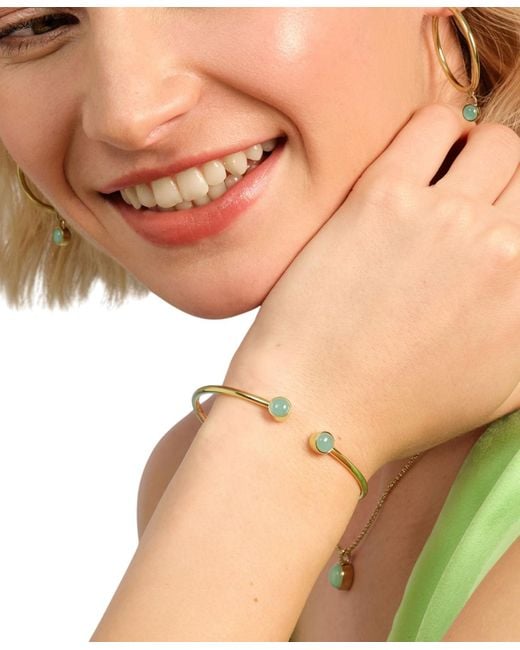 Olivia Burton Metallic Tone Stainless Steel Bangle Bracelet