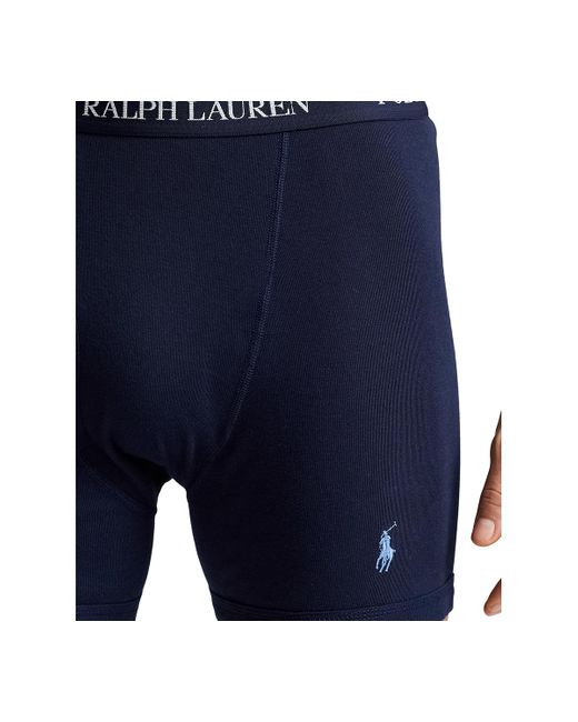 Polo Ralph Lauren Blue 5-pk. Classic-fit Cotton Boxer Briefs for men