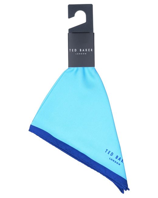 Ted Baker Blue Ted Baker Solid Pocket Square for men