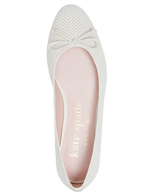 Kate Spade Blue Veronica Slip-on Perforated Ballet Flats