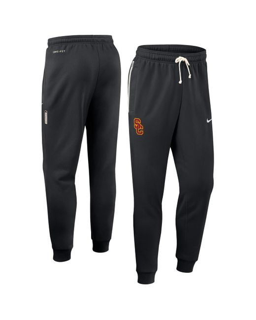 Nike Black Usc Trojans 2025 Sideline Standard Issue Dri-fit Taper Pants for men