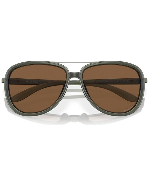 Oakley Brown Split Time Sunglasses Oo4129