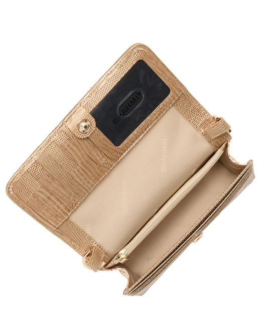 Brahmin Natural Minuette Melbourne Mini Leather Crossbody Bag