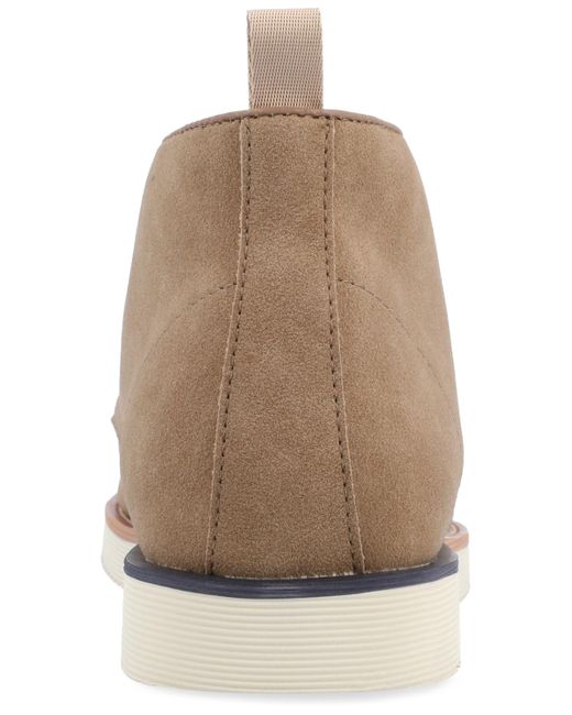 Vance Co. Natural Jimmy Plain Toe Chukka Boots for men