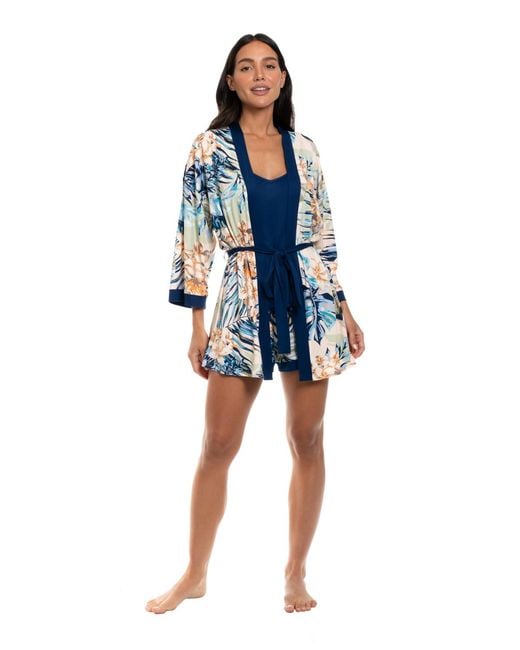 Linea Donatella Blue Printed Wrapper