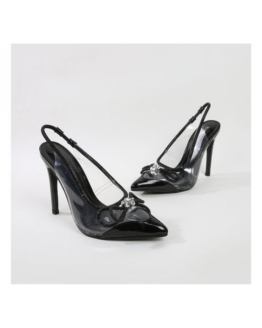 BERNESS White Serena Clear Slingback