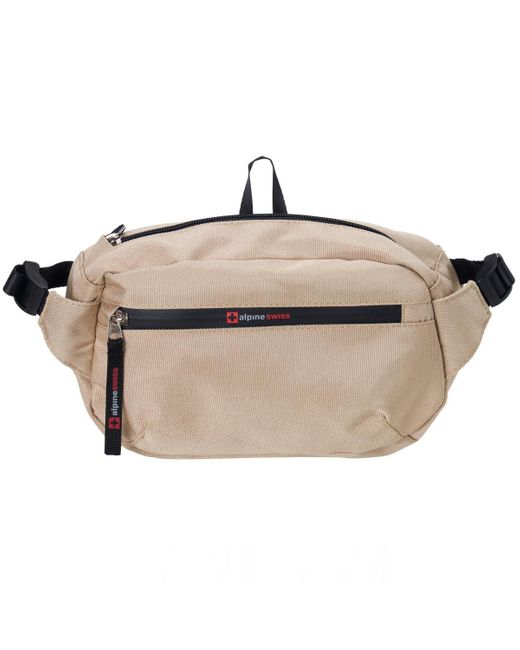 Alpine Swiss Natural Fanny Pack Adjustable Waist Bag Sling Crossbody Chest Pack Bum Bag for men