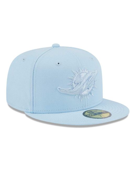 KTZ Blue Miami Dolphins Color Pack 59fifty Fitted Hat for men