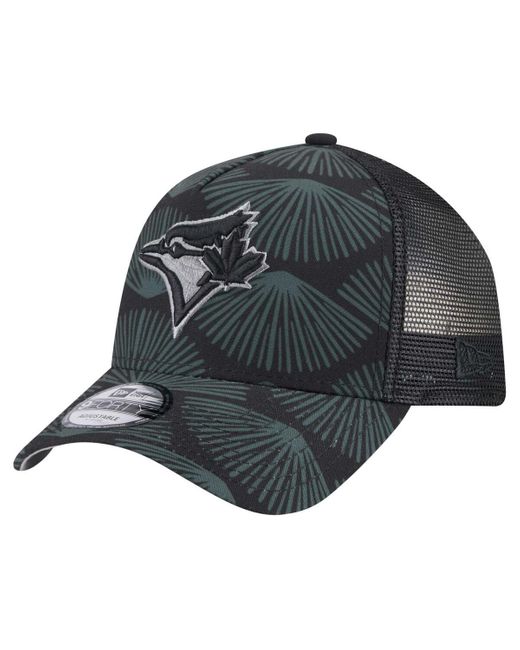 KTZ Gray Toronto Blue Jays 9forty A-frame Trucker Adjustable Hat for men